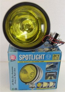 Halogenový světlomet - žlutý 70W
