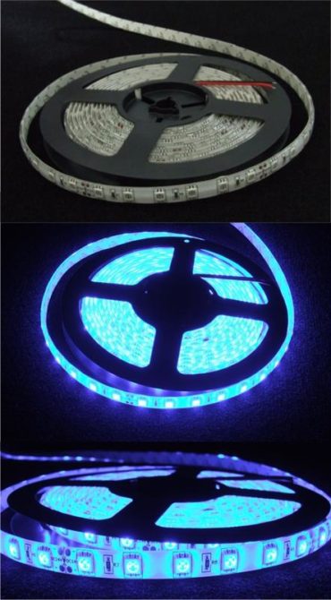 LED pásek modrý 24V (čip 5050)