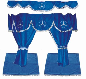 Záclonky Mercedes Actros - mix barev
