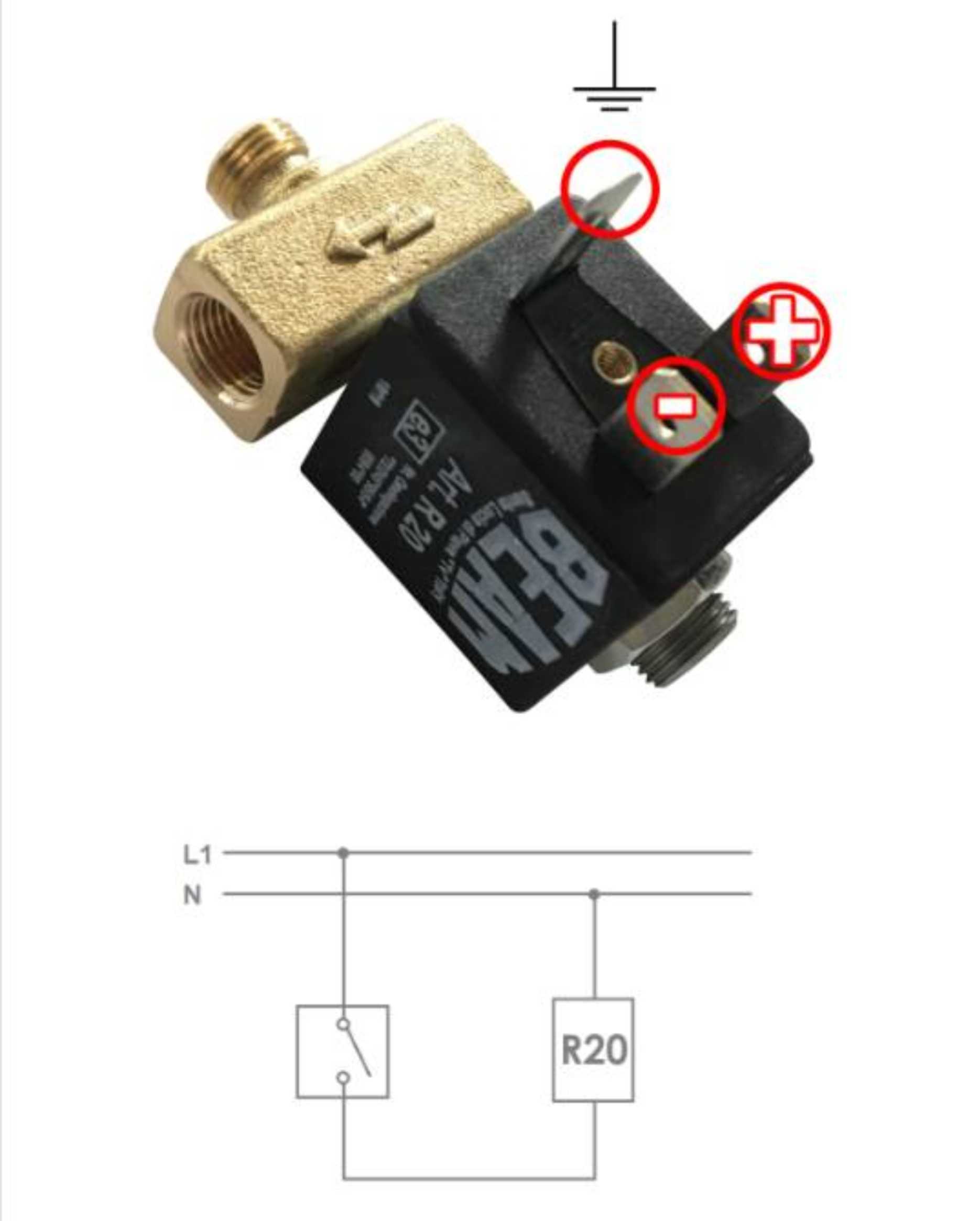 Elektroventil-Lufthupe 12 Volt Beam 21 Beam 12E05076 — Recambiosdelcamion