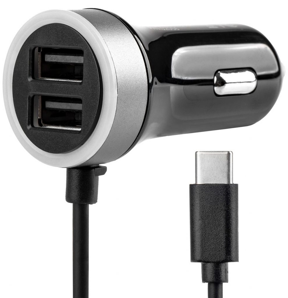 Nabíječka_do_auta_USB-C_2x_USB-A_2,4A_12_24Va